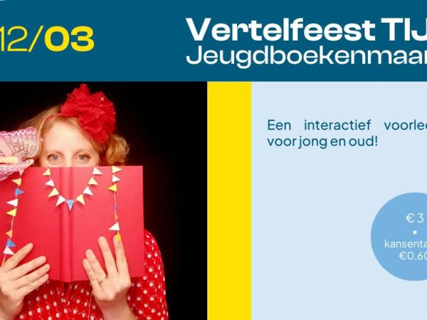 Vertelfeest TIJD - Jeugdboekenmaand © Bibliotheek Schoten