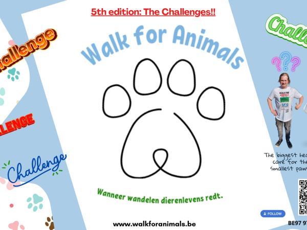 Walk for Animals 'The Challenges' wandeling + aankomst © Walk for animals