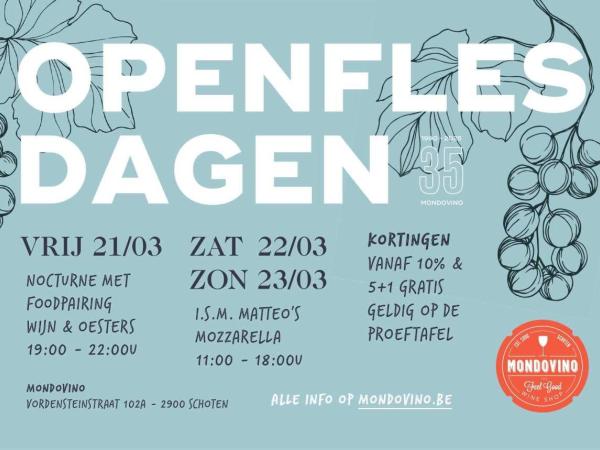 Lente-openflesdagen - nocturne met oesters © Vinopia bv