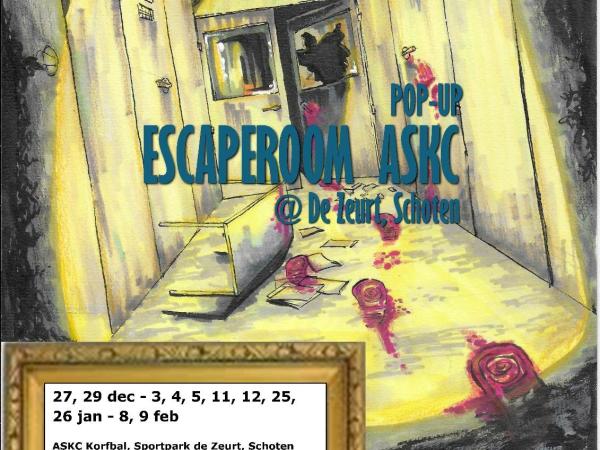 Escaperoom Het Zeurtehof (pop-up) - verlengd tot eind februari 2025 © ASKC - Artemis Schoten Korfbalclub